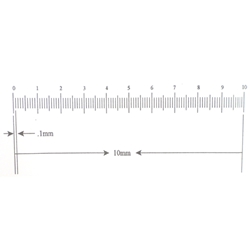 KR887 10mm 100 Divisions Stage Micrometer