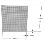 KR464 Grid Reticle 2,500 Squares 2.5mm x 2.5mm