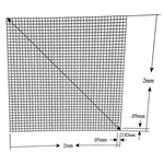 KR473 Grid Reticle 1,600 Squares 2mm x 2mm
