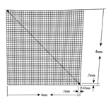 KR474 Grid Reticle 1,600 Squares 4mm x 4mm