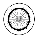 KR810 Comparator Reticle 360 Degrees Protractor