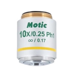 Motic Plan Achromat Phase UC 10x Microscope Objective Lens