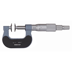 Mitutoyo 169-203-10 Vernier Disk Micrometer 0-1" Non-Rotating Spindle