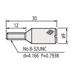 Mitutoyo Knurled Head Screw for Square Gage Blocks